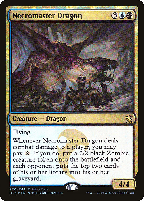 Necromaster Dragon [Dragons of Tarkir Promos] | Gam3 Escape