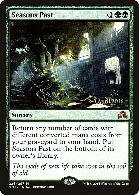 Seasons Past [Shadows over Innistrad Promos] | Gam3 Escape