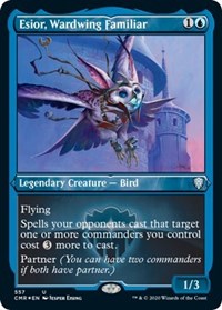 Esior Wardwing Familiar (Foil Etched) [Commander Legends] | Gam3 Escape