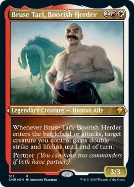 Bruse Tarl, Boorish Herder (Foil Etched) [Commander Legends] | Gam3 Escape