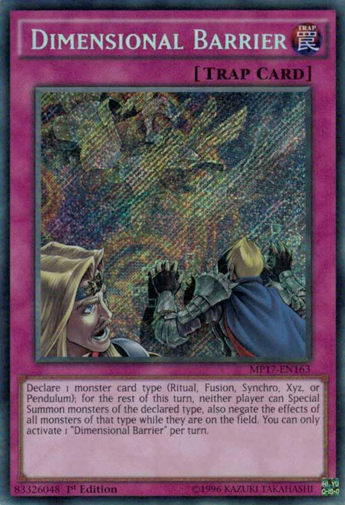 Dimensional Barrier [MP17-EN163] Secret Rare | Gam3 Escape