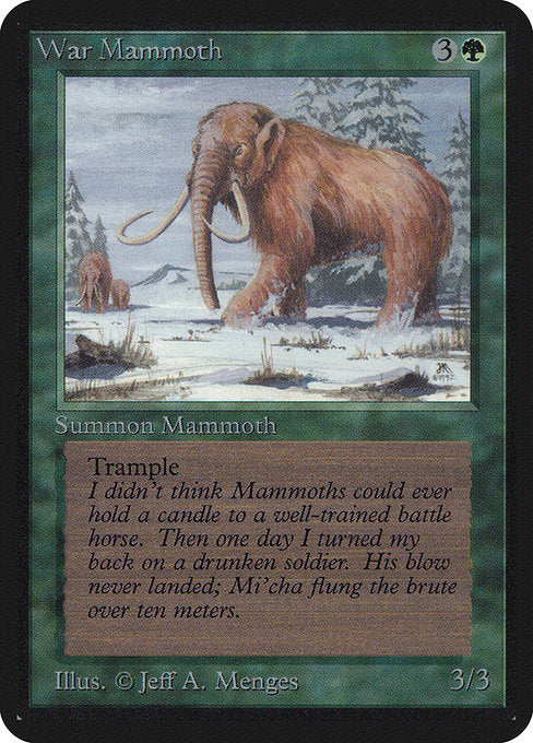 War Mammoth [Limited Edition Alpha] | Gam3 Escape