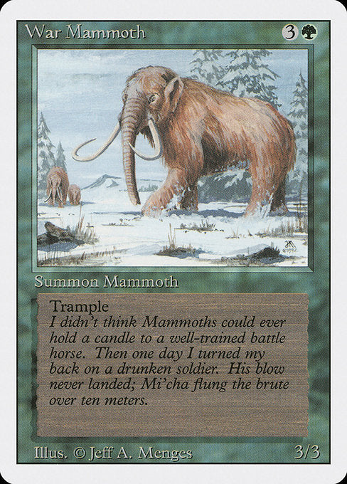 War Mammoth [Revised Edition] | Gam3 Escape