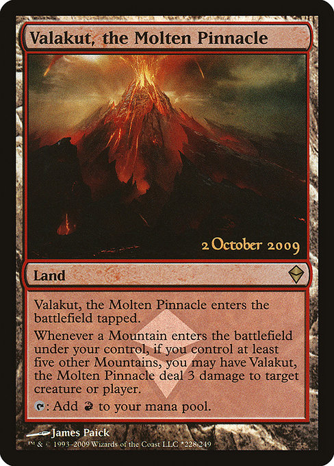 Valakut, the Molten Pinnacle [Zendikar Promos] | Gam3 Escape