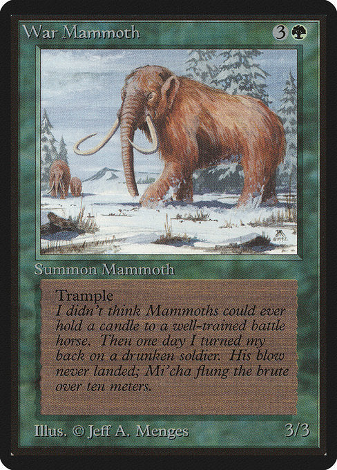 War Mammoth [Limited Edition Beta] | Gam3 Escape