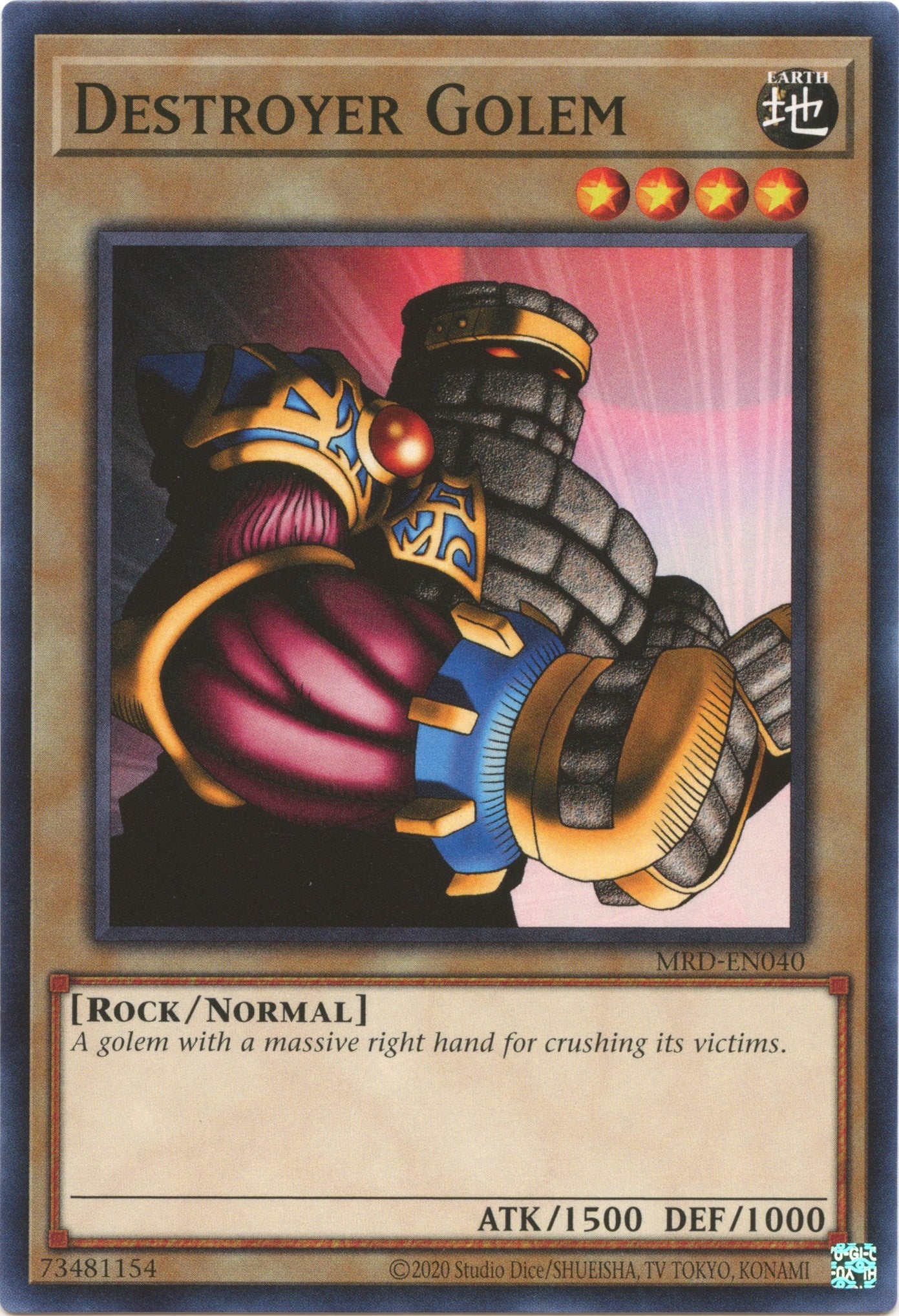 Destroyer Golem (25th Anniversary) [MRD-EN040] Common | Gam3 Escape