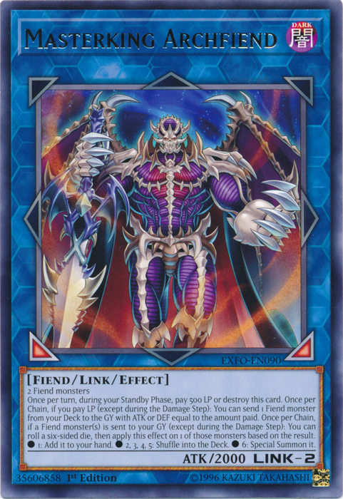 Masterking Archfiend [EXFO-EN090] Rare | Gam3 Escape