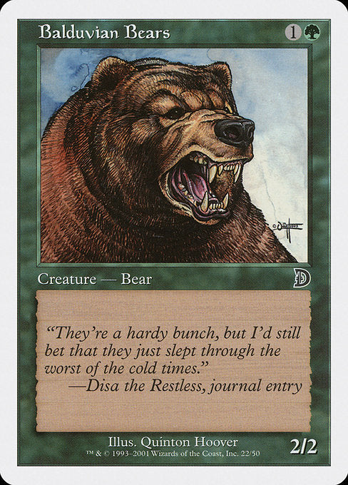 Balduvian Bears [Deckmasters] | Gam3 Escape