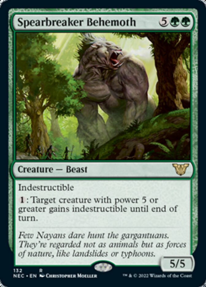 Spearbreaker Behemoth [Kamigawa: Neon Dynasty Commander] | Gam3 Escape