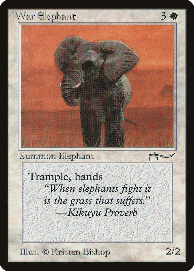 War Elephant (Light Mana Cost) [Arabian Nights] | Gam3 Escape