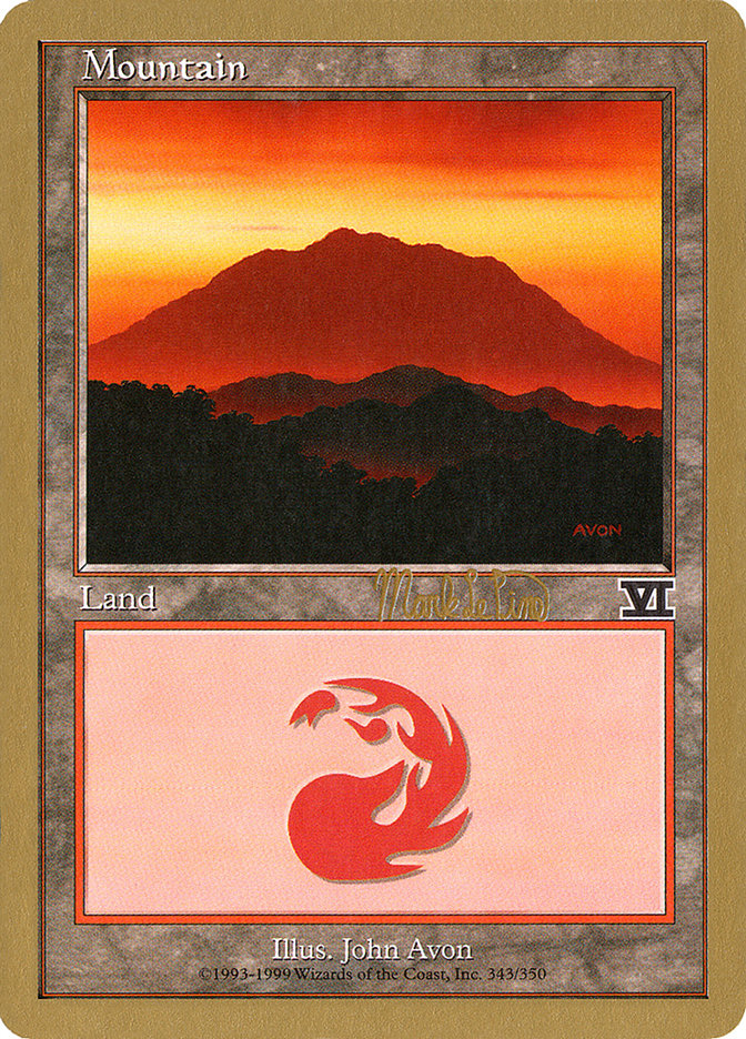 Mountain (mlp346a) (Mark Le Pine) [World Championship Decks 1999] | Gam3 Escape