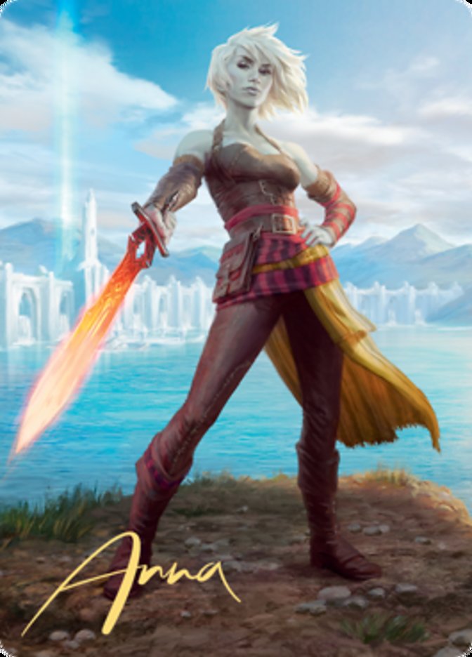 Nahiri, Heir of the Ancients 1 Art Card (Gold-Stamped Signature) [Zendikar Rising Art Series] | Gam3 Escape