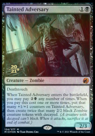 Tainted Adversary [Innistrad: Midnight Hunt Prerelease Promos] | Gam3 Escape