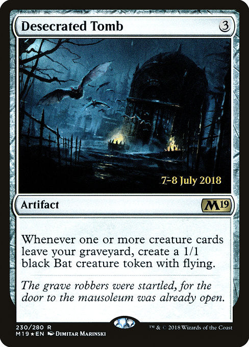 Desecrated Tomb [Core Set 2019 Promos] | Gam3 Escape