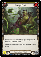 Savage Feast (Yellow) [U-WTR015] (Welcome to Rathe Unlimited)  Unlimited Rainbow Foil | Gam3 Escape