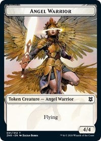 Angel Warrior // Shark Double-sided Token (Challenger 2021) [Unique and Miscellaneous Promos] | Gam3 Escape