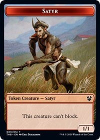 Satyr // Goblin Construct Double-sided Token (Challenger 2021) [Unique and Miscellaneous Promos] | Gam3 Escape