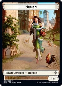 Human // Beast Double-sided Token (Challenger 2021) [Unique and Miscellaneous Promos] | Gam3 Escape