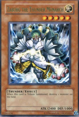 Zaborg the Thunder Monarch (Green) [DL09-EN009] Rare | Gam3 Escape