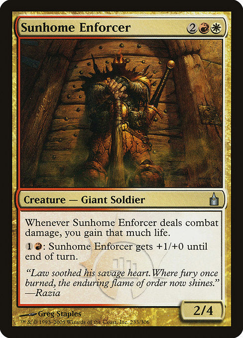 Sunhome Enforcer [Ravnica: City of Guilds] | Gam3 Escape