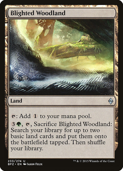 Blighted Woodland [Battle for Zendikar] | Gam3 Escape