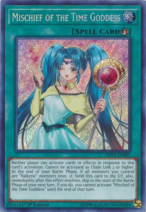 Mischief of the Time Goddess [SHVA-EN007] Secret Rare | Gam3 Escape