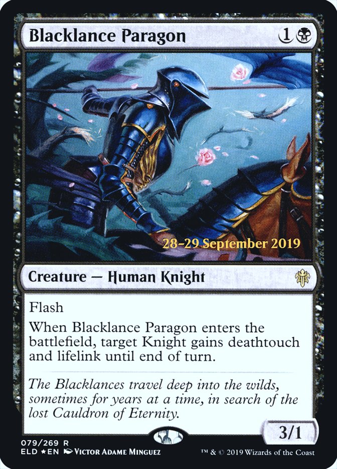 Blacklance Paragon  [Throne of Eldraine Prerelease Promos] | Gam3 Escape