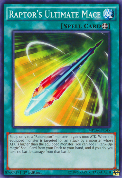 Raptor's Ultimate Mace [MP16-EN145] Common | Gam3 Escape