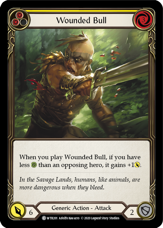 Wounded Bull (Yellow) [WTR201] Unlimited Rainbow Foil | Gam3 Escape