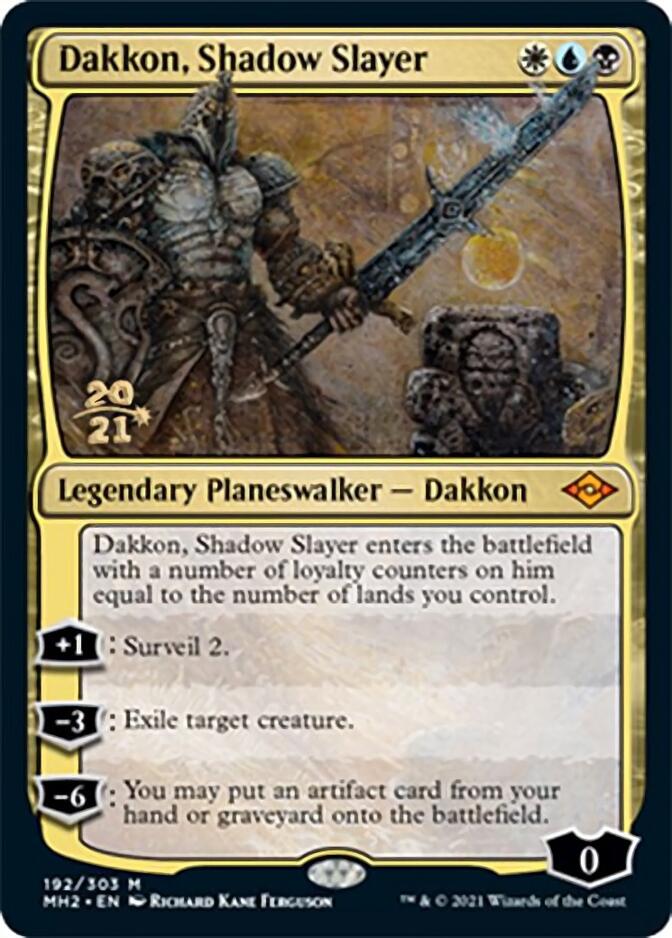 Dakkon, Shadow Slayer [Modern Horizons 2 Prerelease Promos] | Gam3 Escape