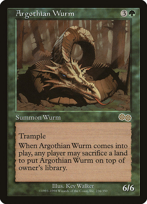 Argothian Wurm [Urza's Saga] | Gam3 Escape