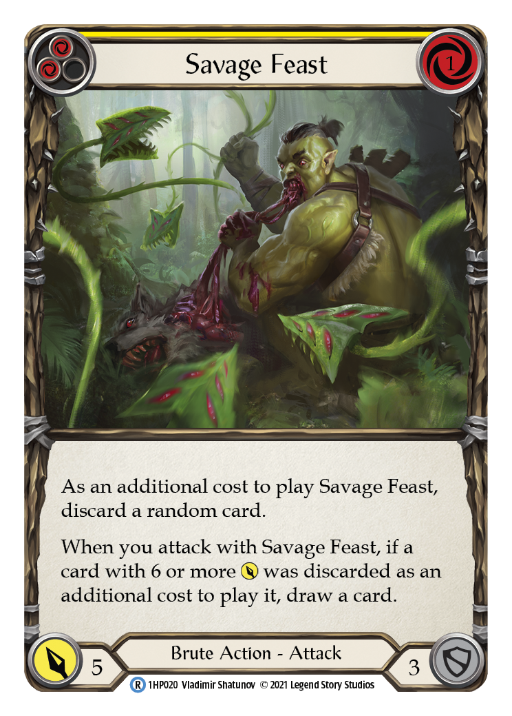 Savage Feast (Yellow) [1HP020] | Gam3 Escape