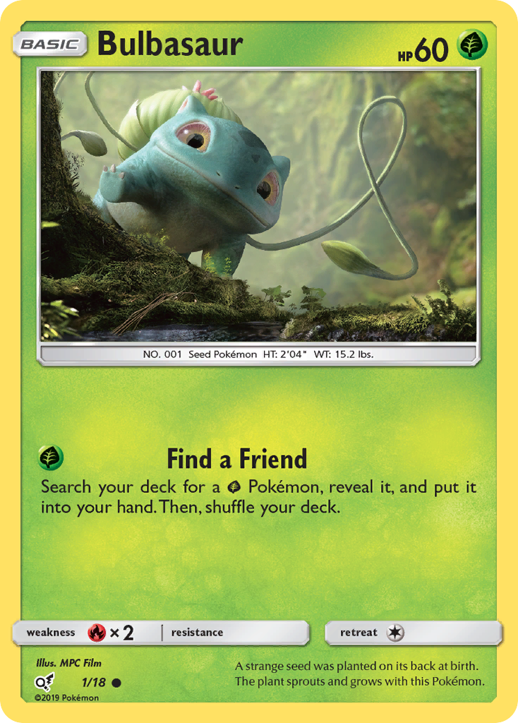 Bulbasaur (1/18) [Sun & Moon: Detective Pikachu] | Gam3 Escape