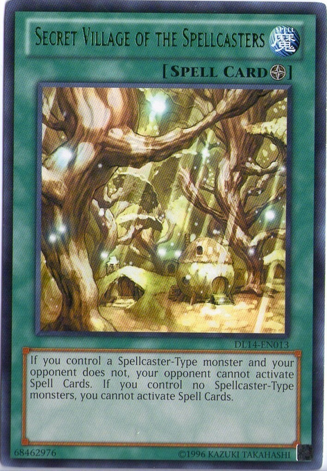 Secret Village of the Spellcasters (Green) [DL14-EN013] Rare | Gam3 Escape