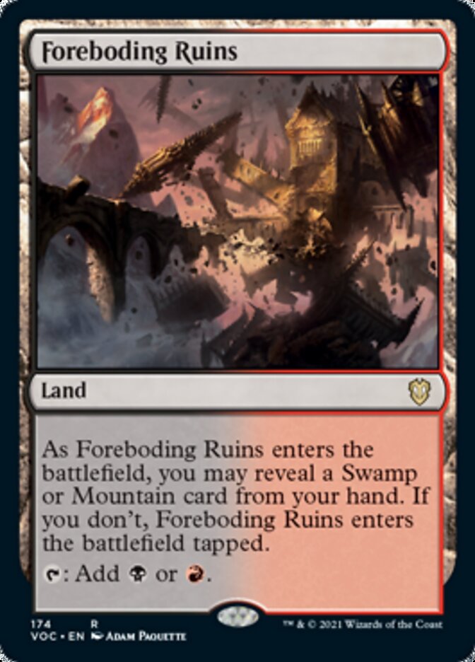 Foreboding Ruins [Innistrad: Crimson Vow Commander] | Gam3 Escape