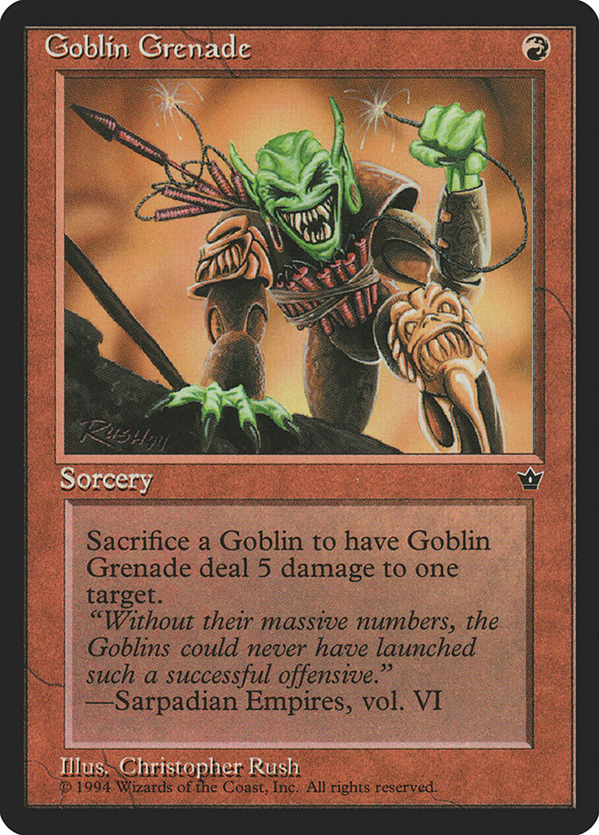 Goblin Grenade (Christopher Rush) [Fallen Empires] | Gam3 Escape