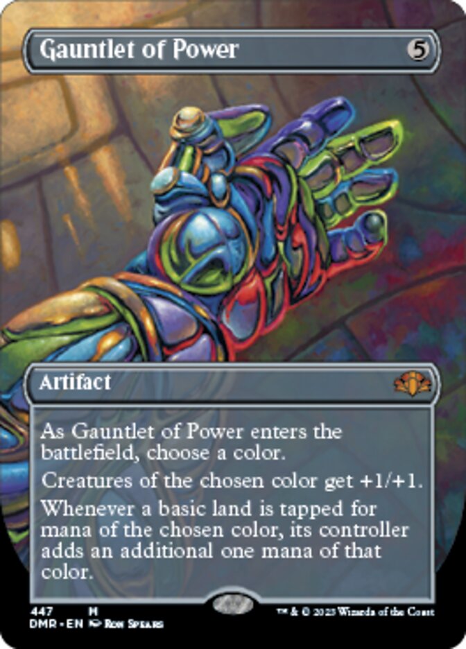 Gauntlet of Power (Borderless Alternate Art) [Dominaria Remastered] | Gam3 Escape