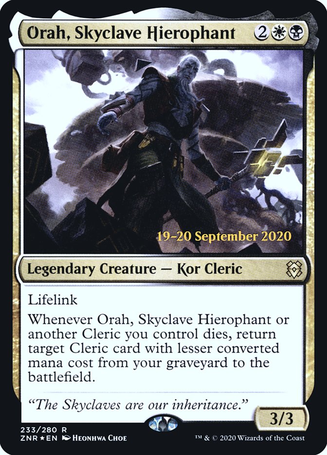 Orah, Skyclave Hierophant  [Zendikar Rising Prerelease Promos] | Gam3 Escape