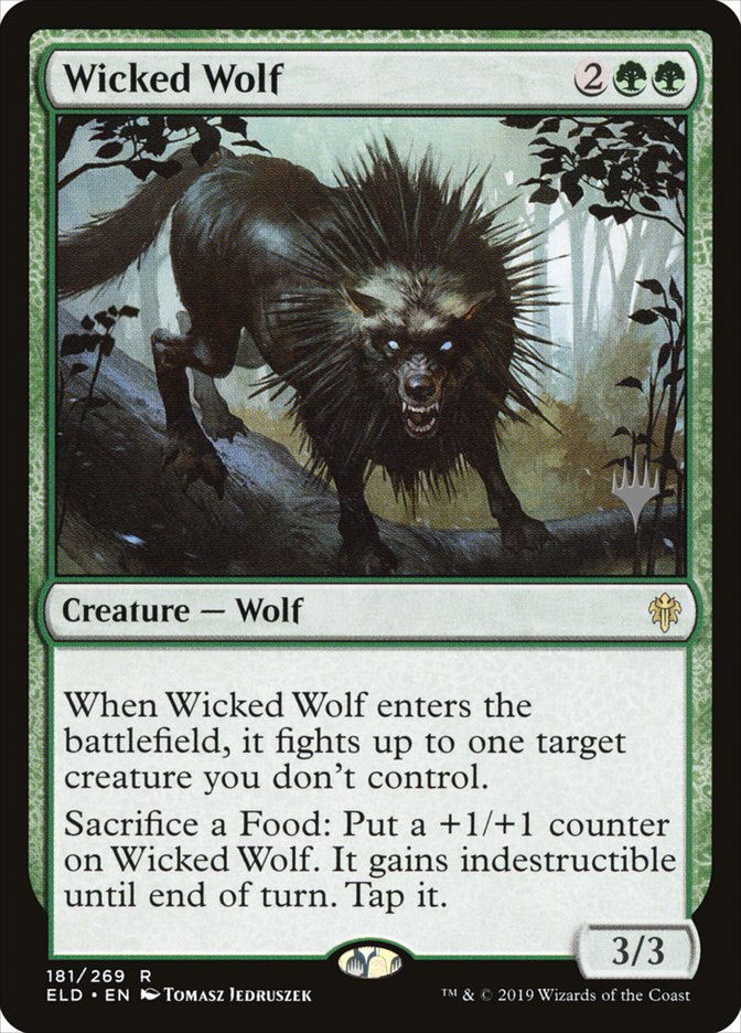 Wicked Wolf (Promo Pack) [Throne of Eldraine Promos] | Gam3 Escape