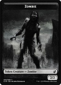 Zombie (010) // Zombie (011) Double-sided Token [Commander 2019 Tokens] | Gam3 Escape