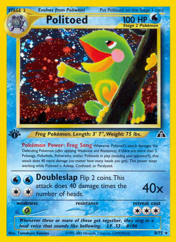 Politoed (8/75) [Neo Discovery 1st Edition] | Gam3 Escape