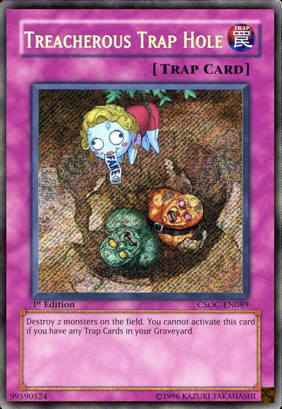 Treacherous Trap Hole [CSOC-EN089] Secret Rare | Gam3 Escape