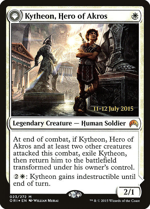 Kytheon, Hero of Akros // Gideon, Battle-Forged [Magic Origins Promos] | Gam3 Escape