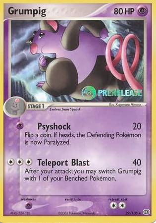 Grumpig (29/106) (Prerelease Promo) [Nintendo: Black Star Promos] | Gam3 Escape