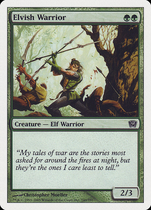 Elvish Warrior [Ninth Edition] | Gam3 Escape