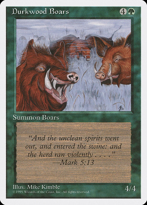 Durkwood Boars [Fourth Edition] | Gam3 Escape