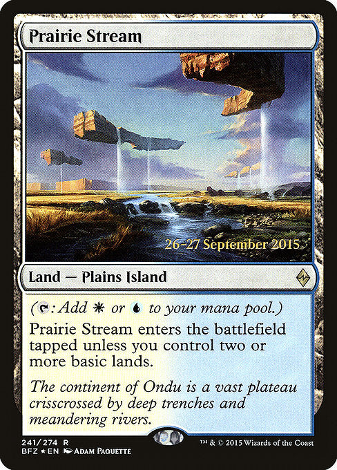 Prairie Stream [Battle for Zendikar Promos] | Gam3 Escape