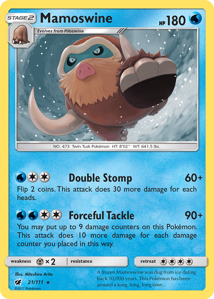 Mamoswine (21/111) [Sun & Moon: Crimson Invasion] | Gam3 Escape
