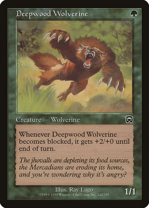 Deepwood Wolverine [Mercadian Masques] | Gam3 Escape