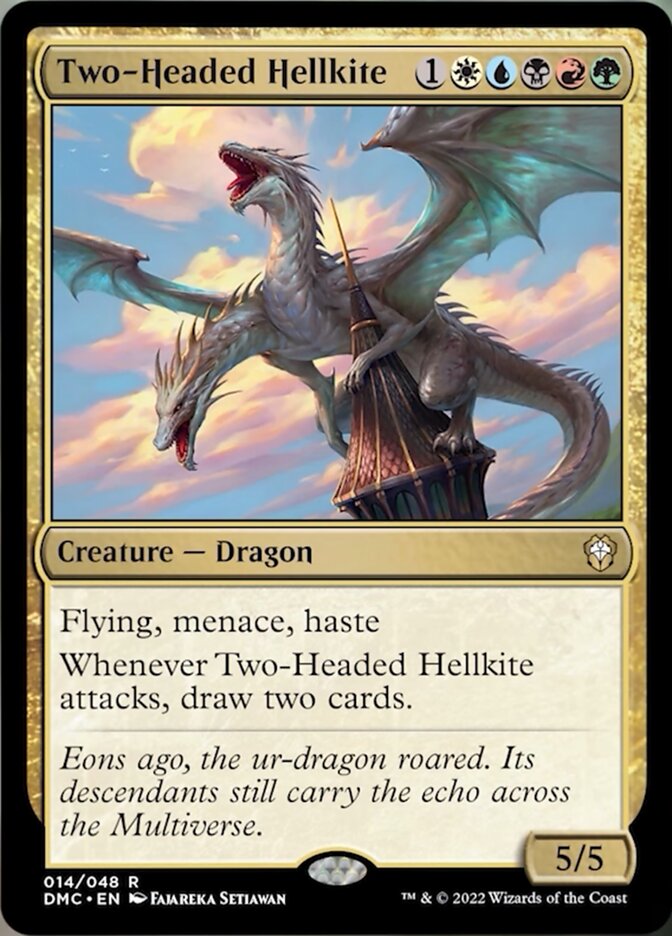 Two-Headed Hellkite [Dominaria United Commander] | Gam3 Escape